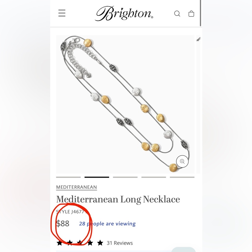brighton “Mediterranean” necklace